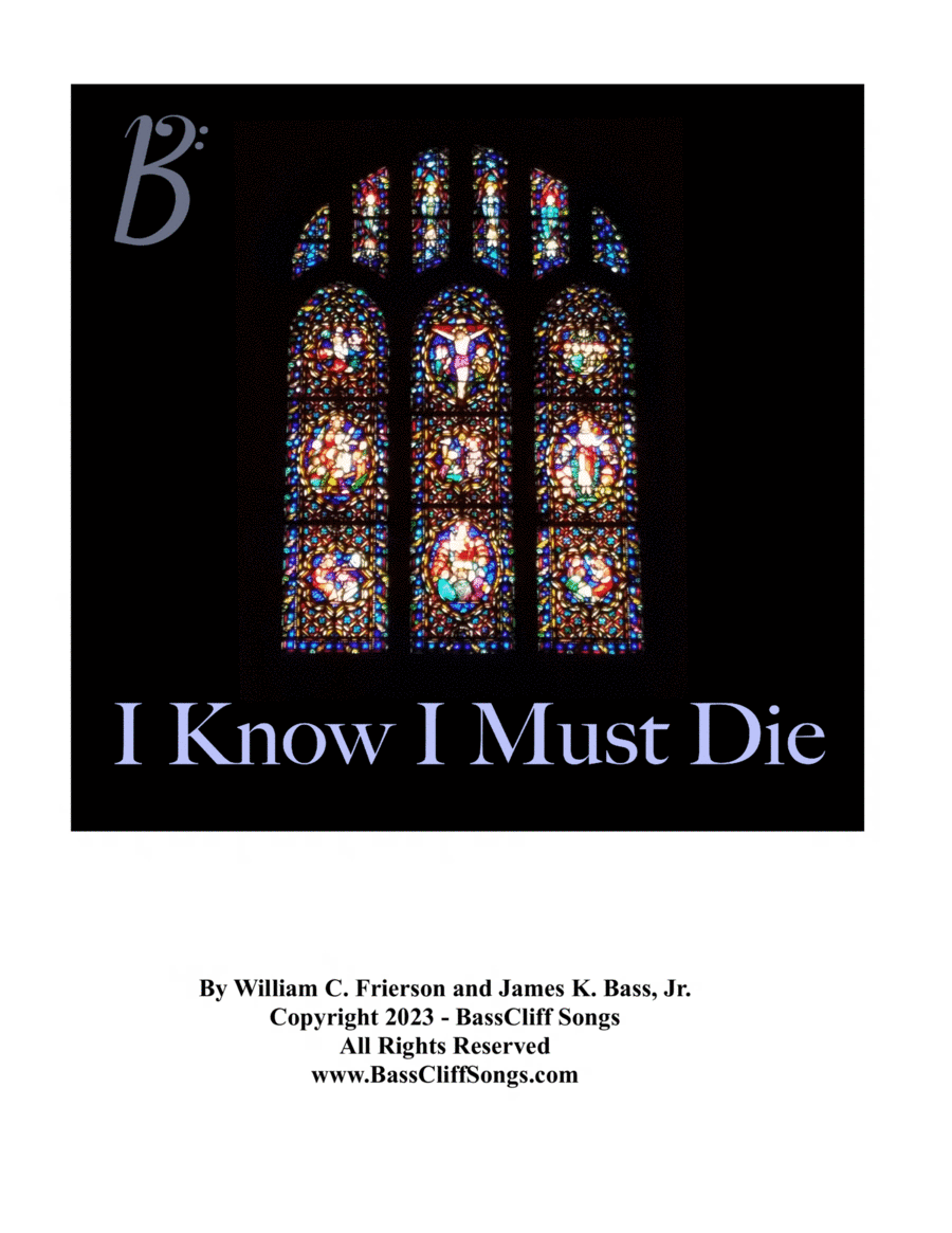I Know I Must Die I Know I Must Die Piano scores gallery preview page 1