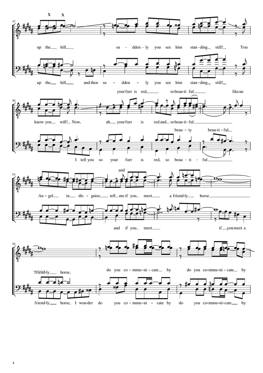 The Fox The Fox 4-Part scores gallery preview page 4