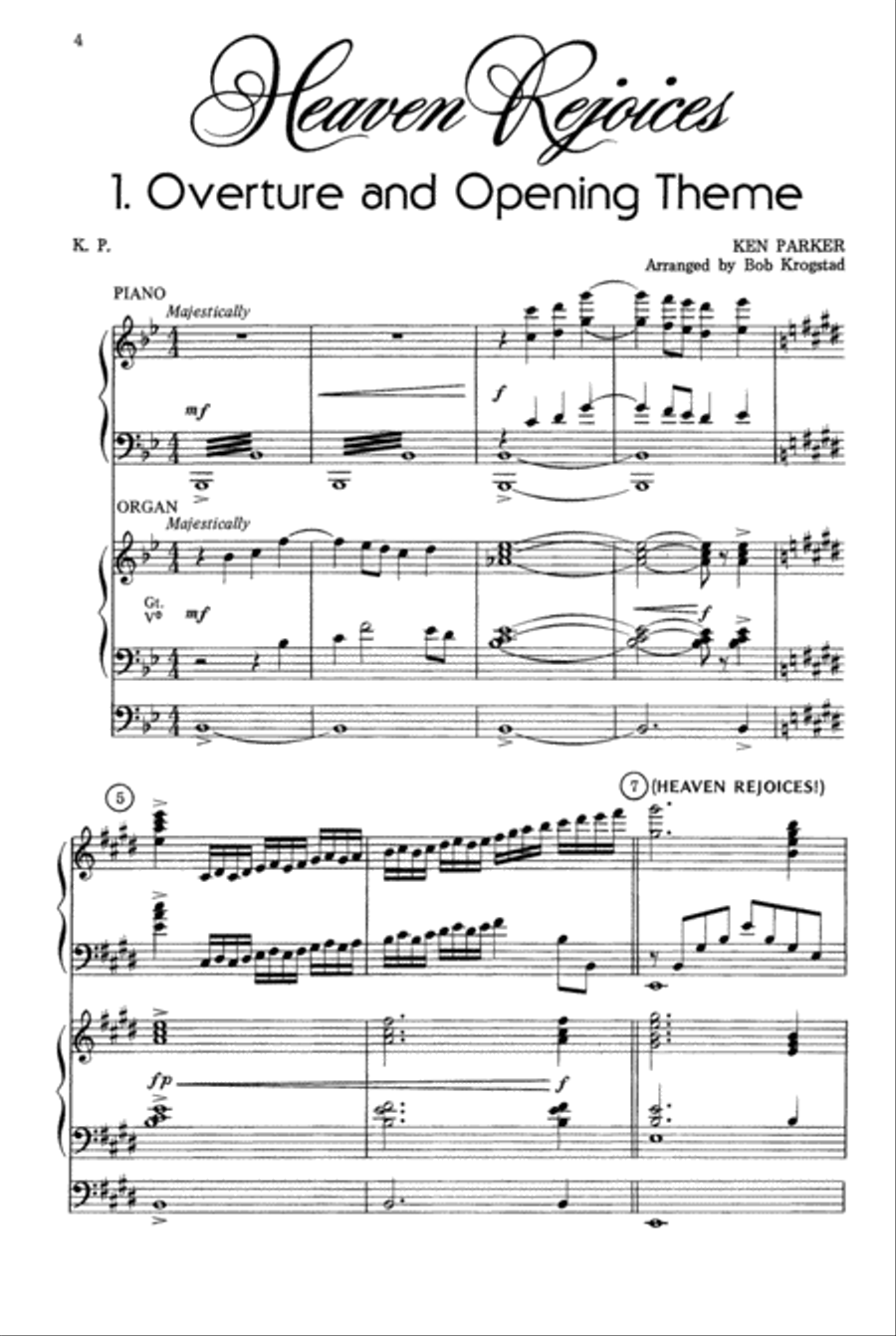 Heaven Rejoices 4-Part scores gallery preview page 5