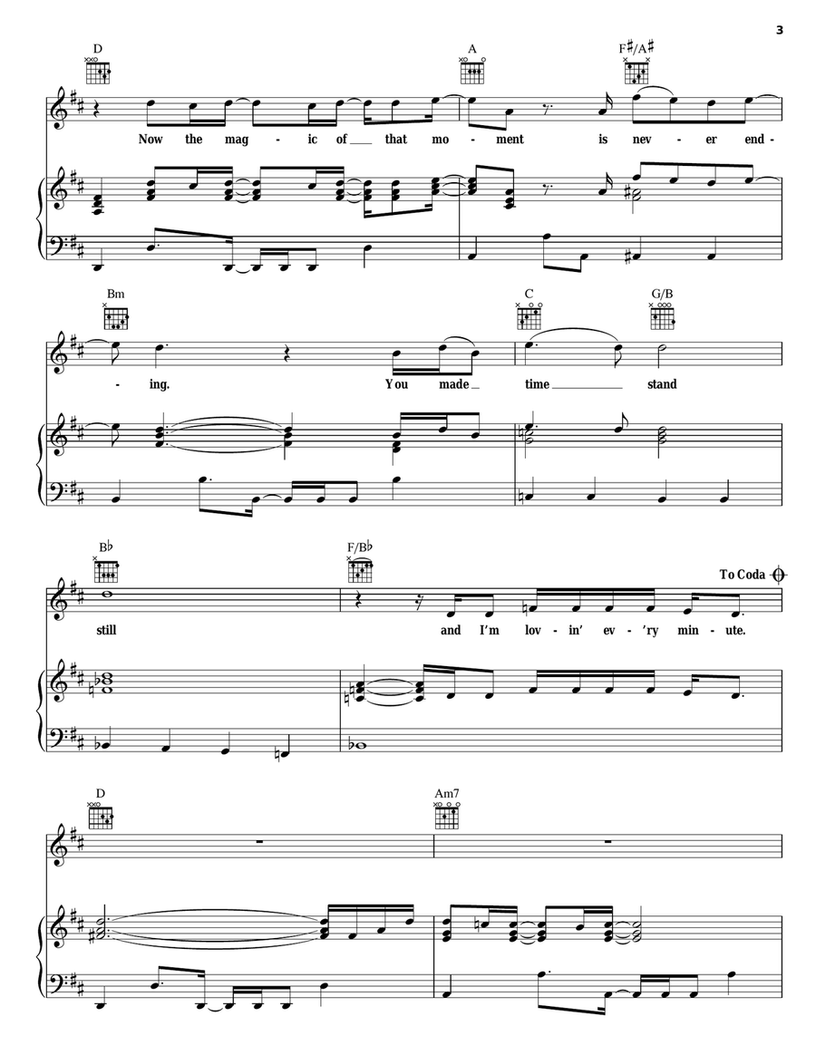 Loving Every Minute Loving Every Minute Piano, Vocal, Guitar scores gallery preview page 3