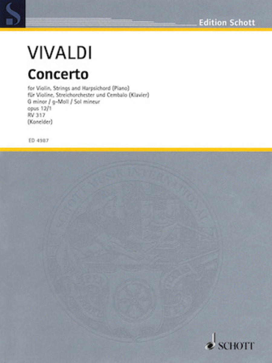 Concerto G Minor Op. 12/1 RV 317 / PV 343 Violin Solo scores gallery preview page 1