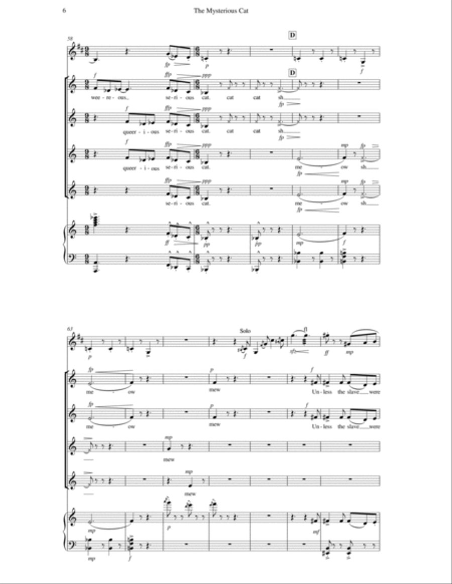 The Mysterious Cat SSAA scores gallery preview page 6