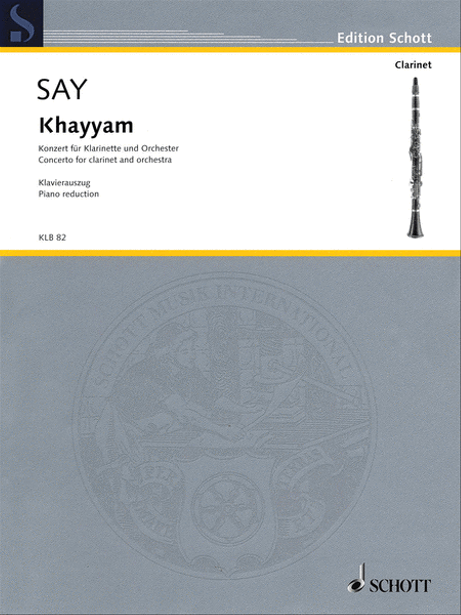 Khayyam Op. 36 Concerto for Clarinet and Orchestra Clarinet Solo scores gallery preview page 1