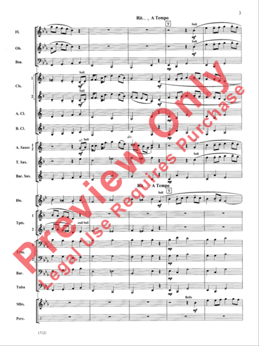 Loch Lomond Concert Band scores gallery preview page 4