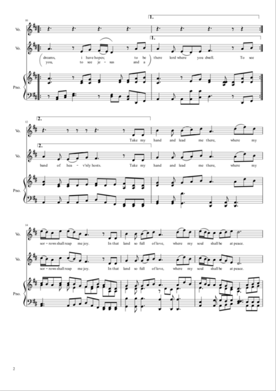 HOPES AND DREAMS Vocal Duet scores gallery preview page 2