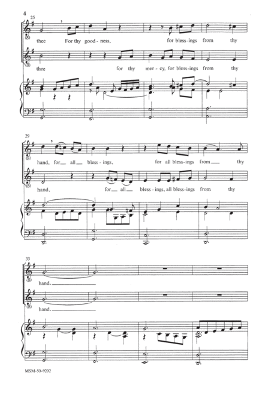 Lord of All, We Give Thanks SA scores gallery preview page 4
