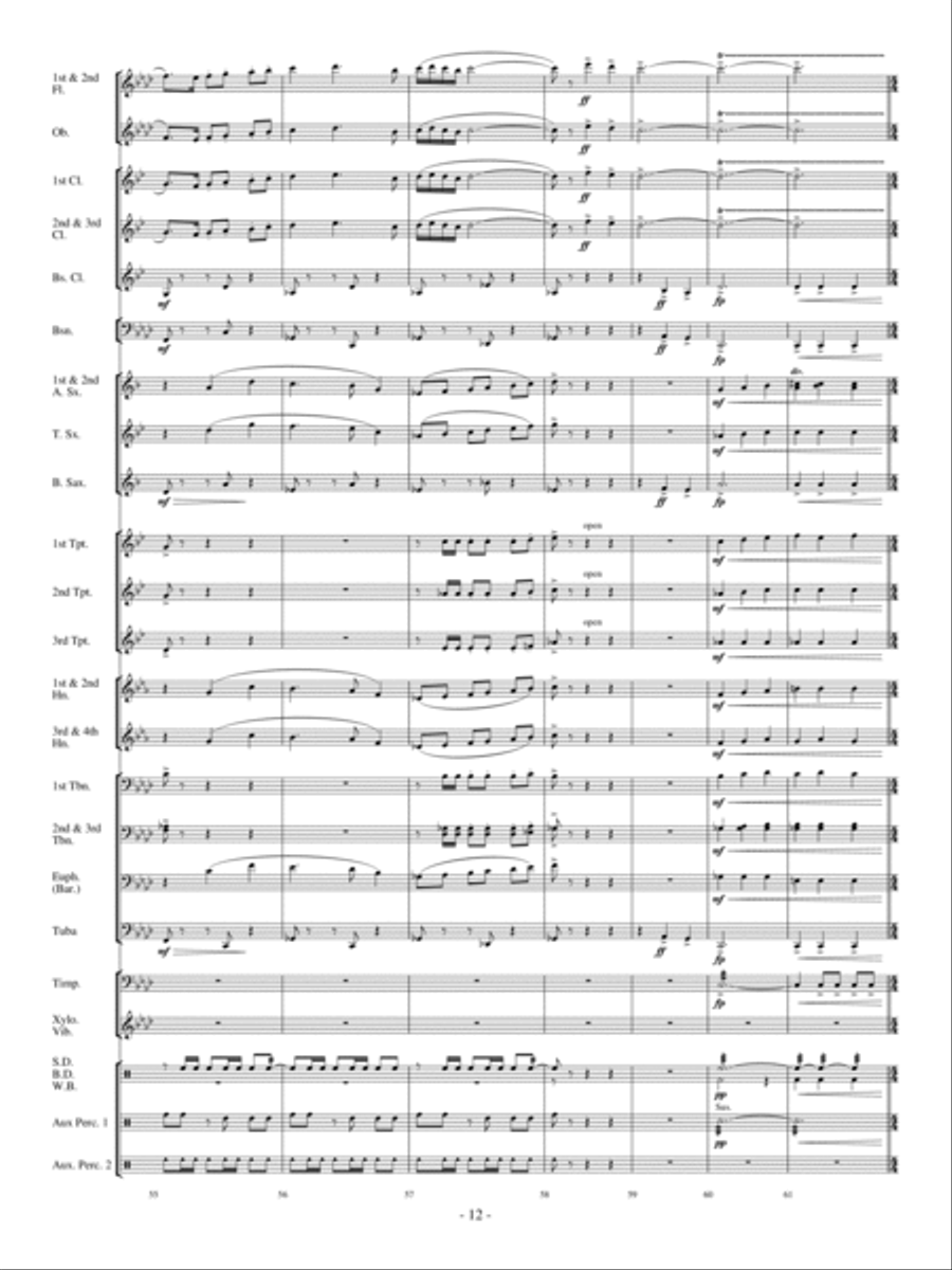 Costa del Sol Costa del Sol Concert Band scores gallery preview page 11
