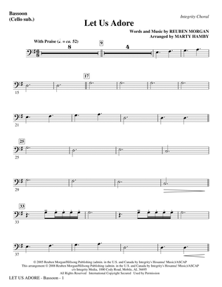 Let Us Adore - Bassoon (Cello Sub)