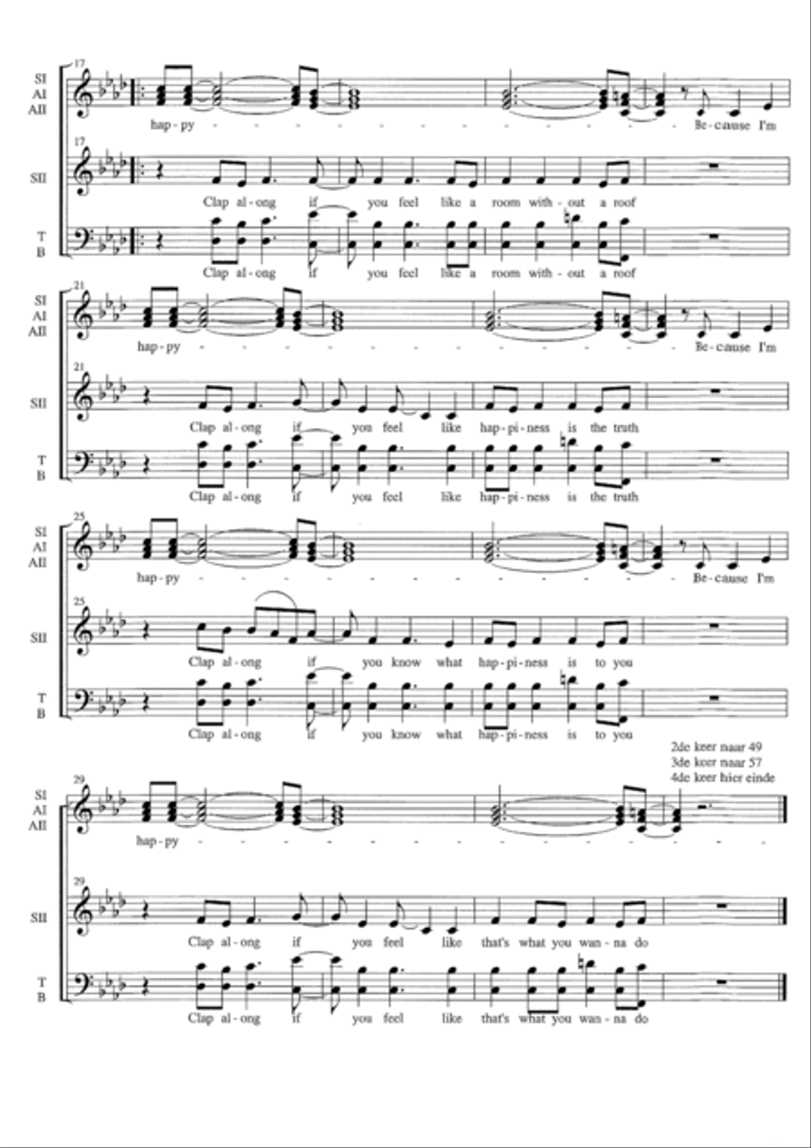 Happy Divisi scores gallery preview page 2