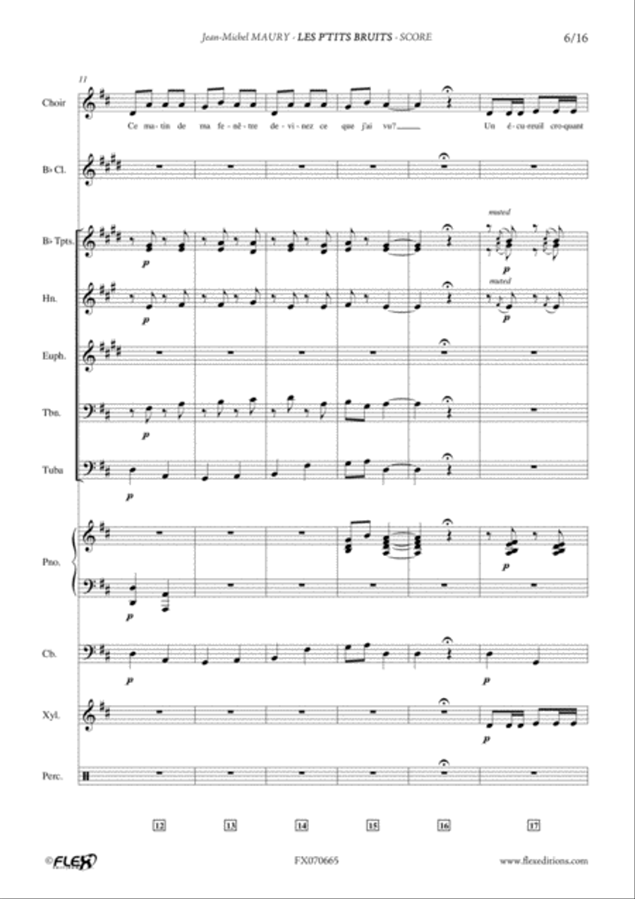 Les P'Tits Bruits Children's Choir scores gallery preview page 6