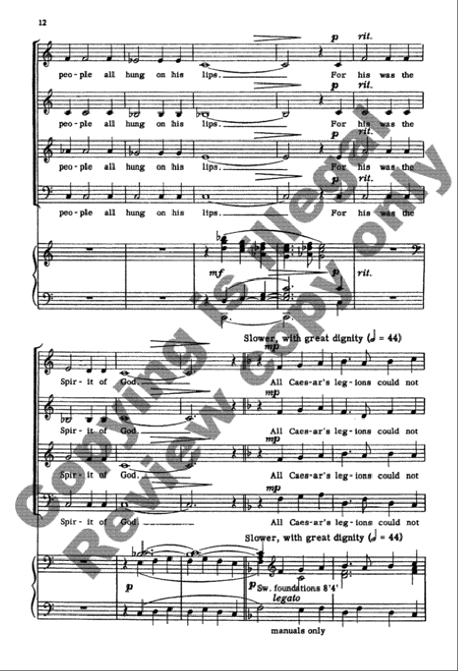 When Christ Rode Into Jerusalem 4-Part scores gallery preview page 12