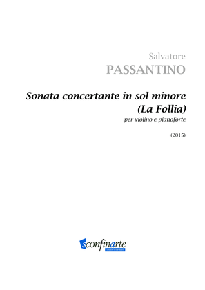 Salvatore Passantino: SONATA CONCERTANTE IN SOL MINORE (LA FOLLIA) (ES-21-028)