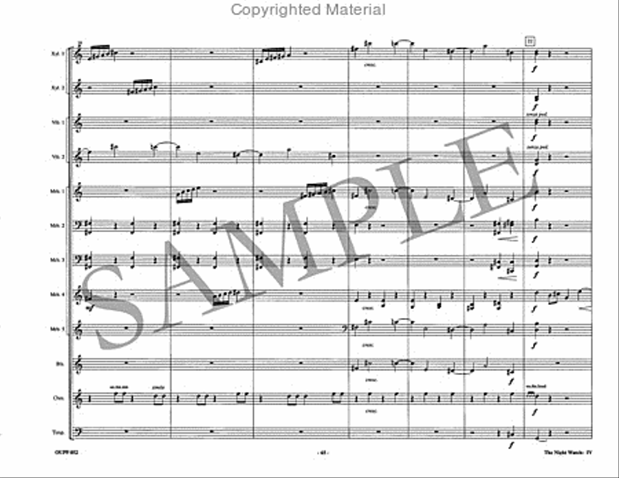 The Night Watch Percussion Ensemble scores gallery preview page 20
