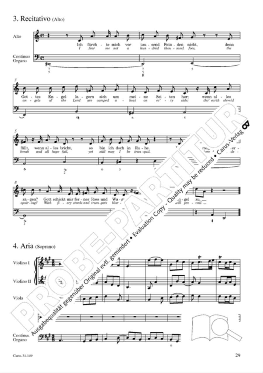 The voice of rejoicing and hope (Man singet mit Freuden vom Sieg) 4-Part scores gallery preview page 30