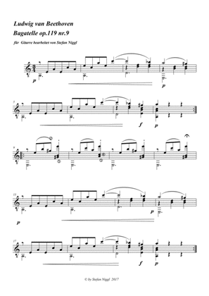 Bagatelle Op.119 no.9