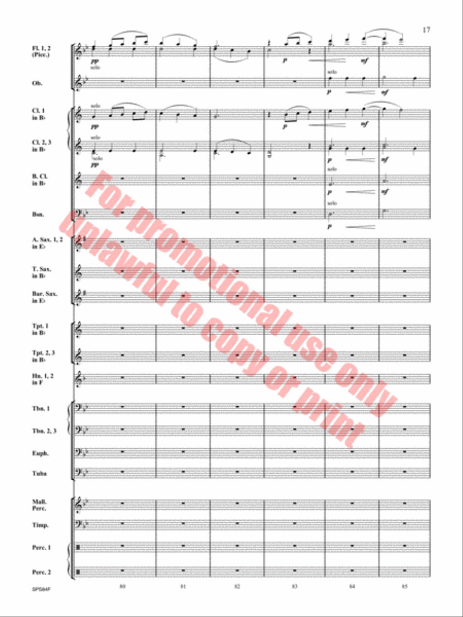 Victory Concert Band scores gallery preview page 18