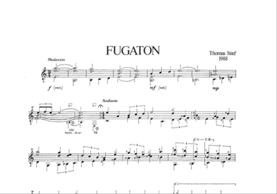 Five Moods Five Moods Guitar scores gallery preview page 4
