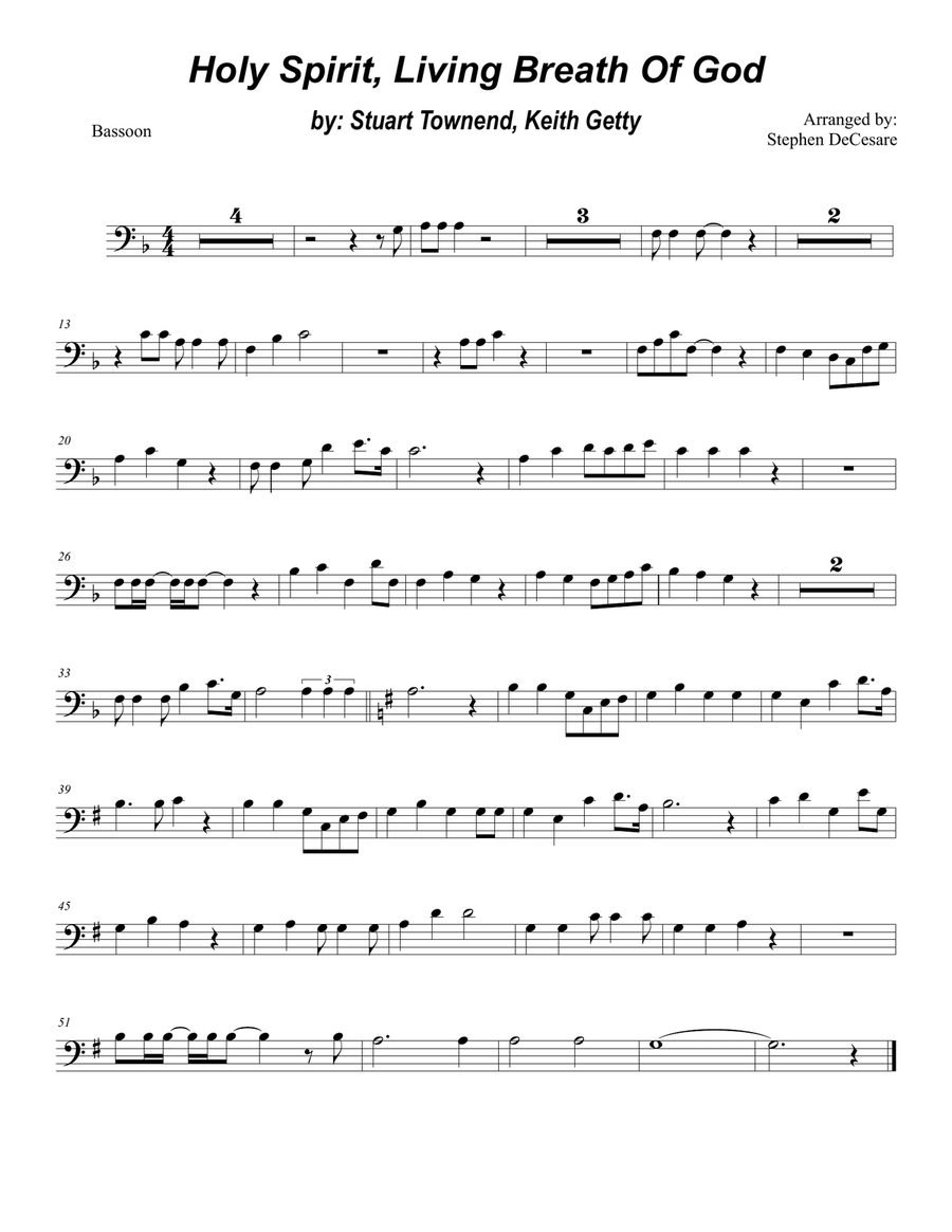 Holy Spirit, Living Breath Of God Woodwind Quartet scores gallery preview page 6