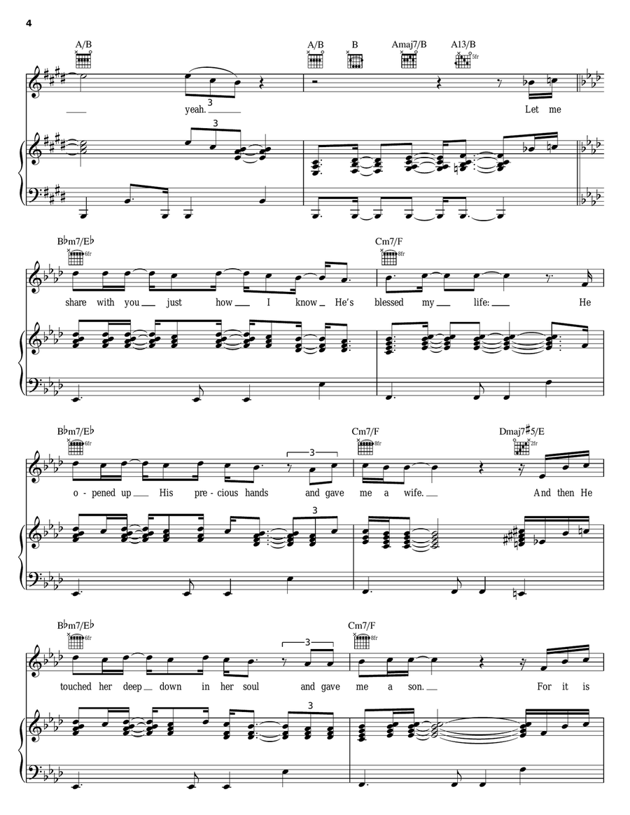 We Lift You Up Piano, Vocal, Guitar scores gallery preview page 4