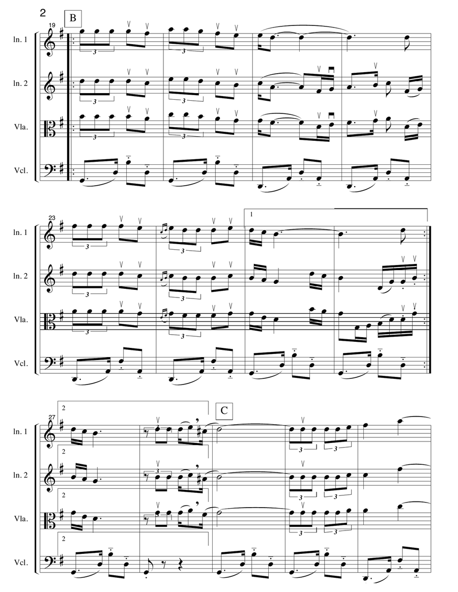 La Paloma String Quartet scores gallery preview page 3
