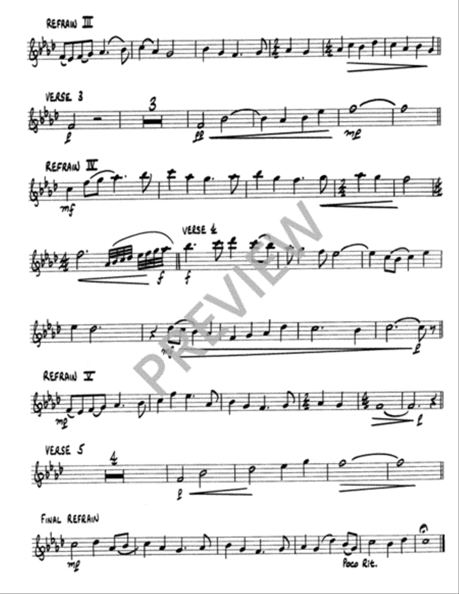Shepherd Me, O God - Instrument edition Cello scores gallery preview page 3