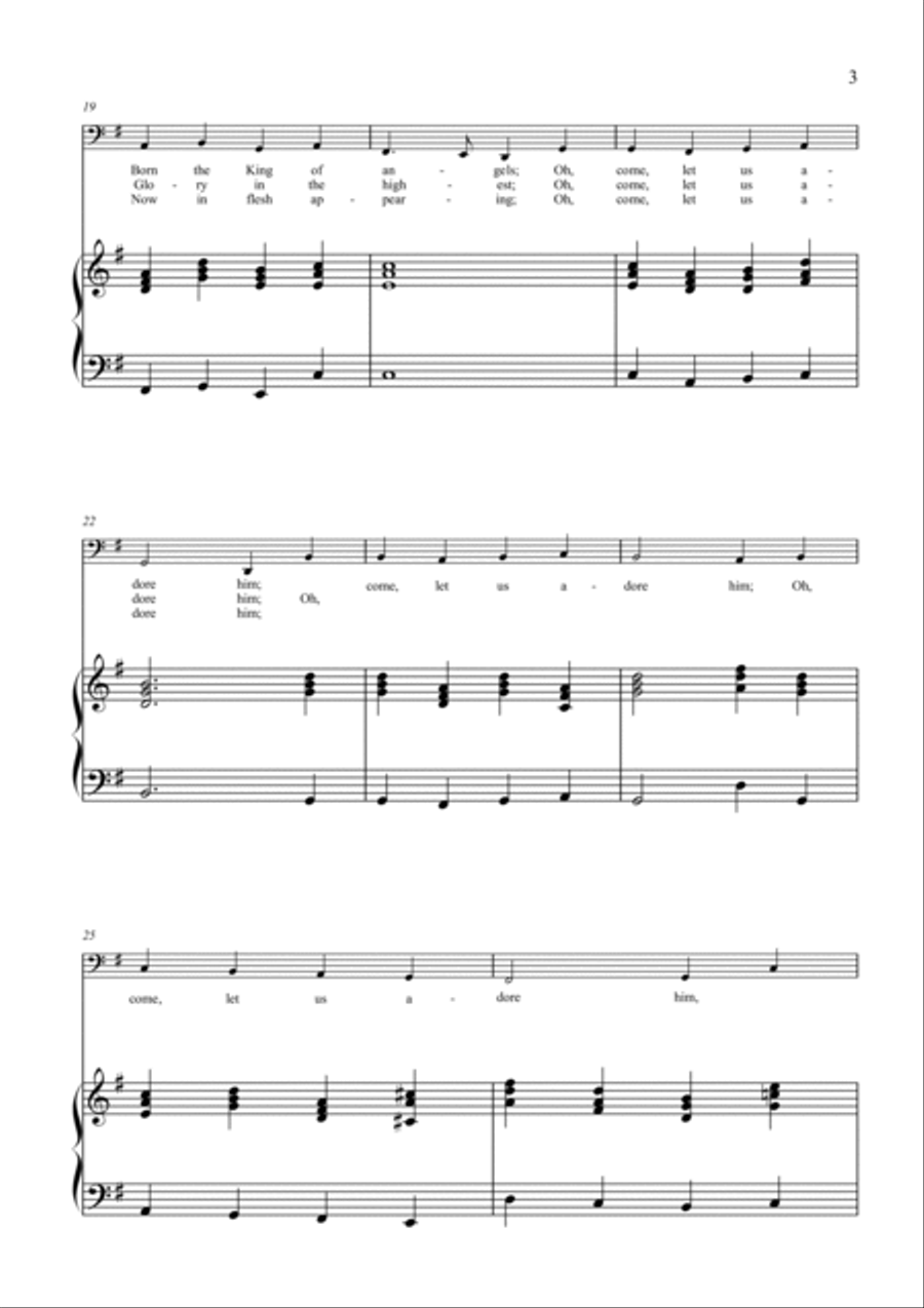 Oh, Come, All Ye Faithful (Adeste Fideles) Bassoon scores gallery preview page 3