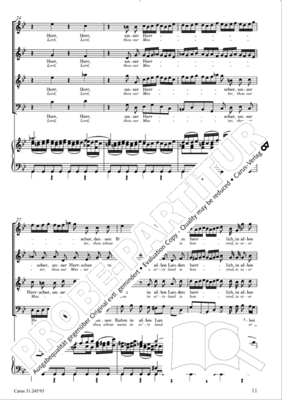 St. John Passion (Johannes-Passion) 4-Part scores gallery preview page 12