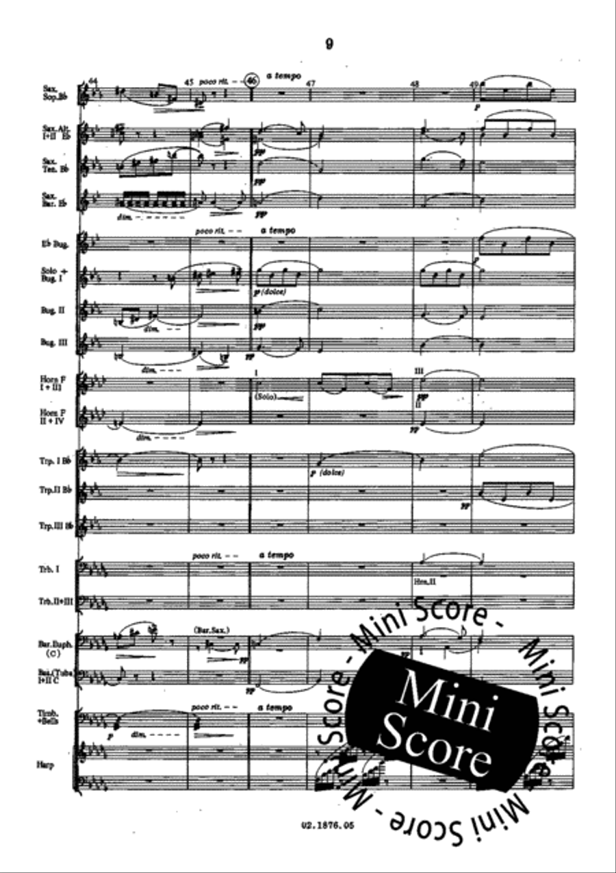 Berceuse (Mazeppa) Fanfare Band scores gallery preview page 13