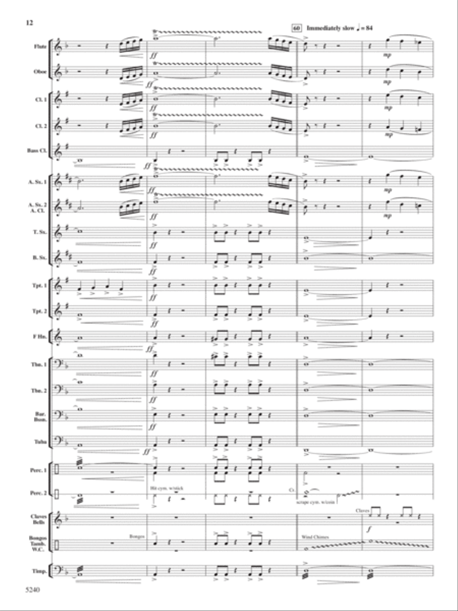 Ceremony, Chant and Ritual Concert Band scores gallery preview page 13