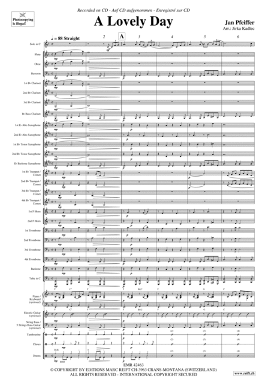 A Lovely Day A Lovely Day Concert Band scores gallery preview page 5