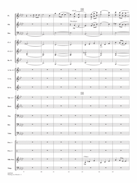 Waiting On A Miracle (from Encanto) (arr. Paul Murtha) - Conductor Score (Full Score)