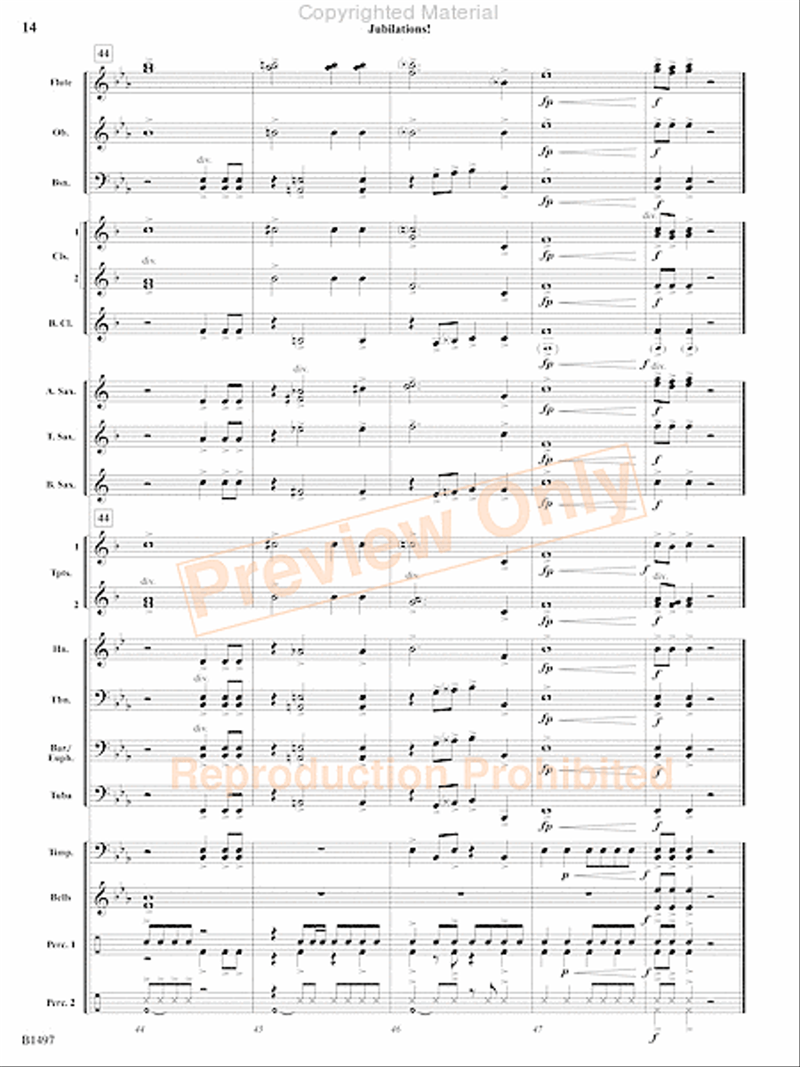 Curtain Up! Concert Band scores gallery preview page 59