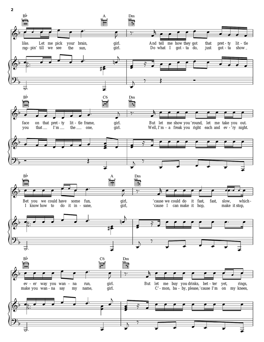 Summer Love (Set The Mood Prelude) Piano, Vocal, Guitar scores gallery preview page 2
