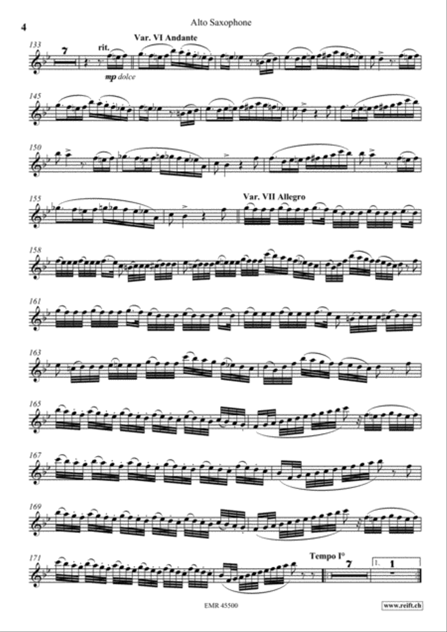 The Carnival Of Venice The Carnival Of Venice Alto Saxophone scores gallery preview page 5