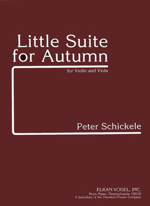 Book cover for Little Suite For Autumn