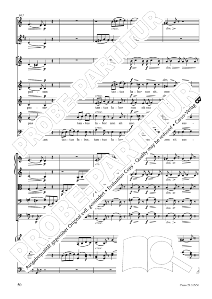 Requiem in C major 4-Part scores gallery preview page 53