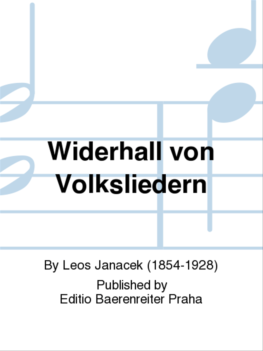 Widerhall von Volksliedern Men's Choir scores gallery preview page 1