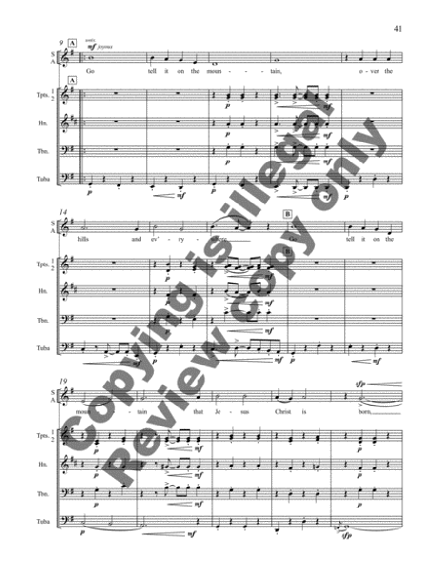 Appalachian Carols (SSAA Full Score) SSAA scores gallery preview page 10
