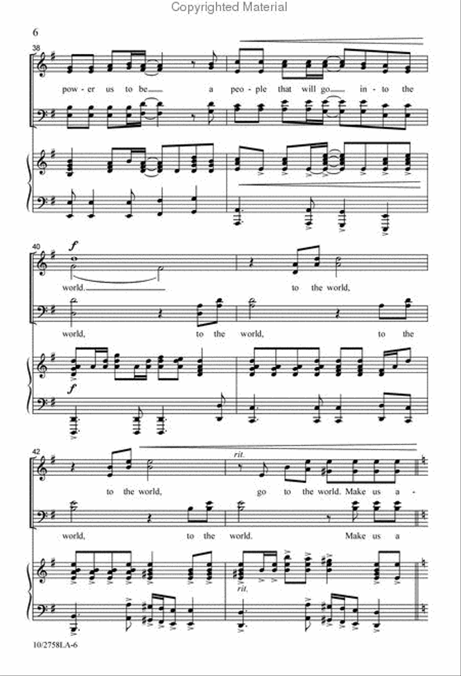 Church Without Walls 4-Part scores gallery preview page 7