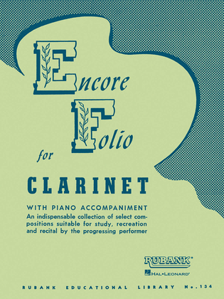 Book cover for Encore Folio