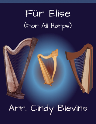 Book cover for Fur Elise, for Lap Harp Solo