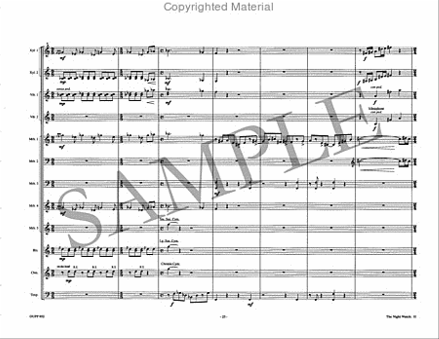 The Night Watch Percussion Ensemble scores gallery preview page 9