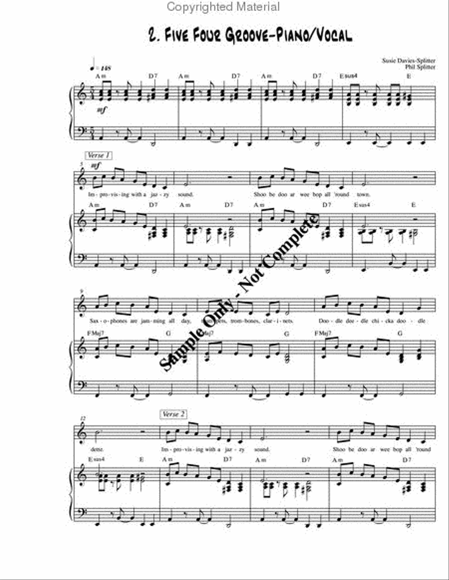 Jazz & Blues for Kids Choir scores gallery preview page 7