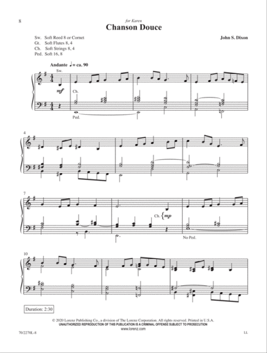 Versatile Voluntaries Organ Solo scores gallery preview page 3