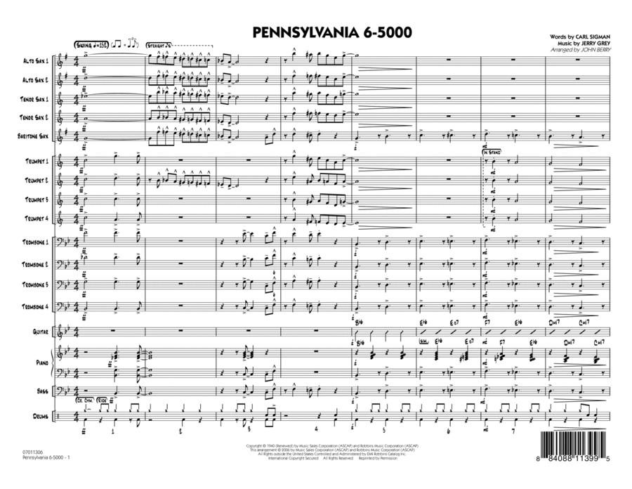 Pennsylvania 6-5000 - Full Score Score scores gallery preview page 1