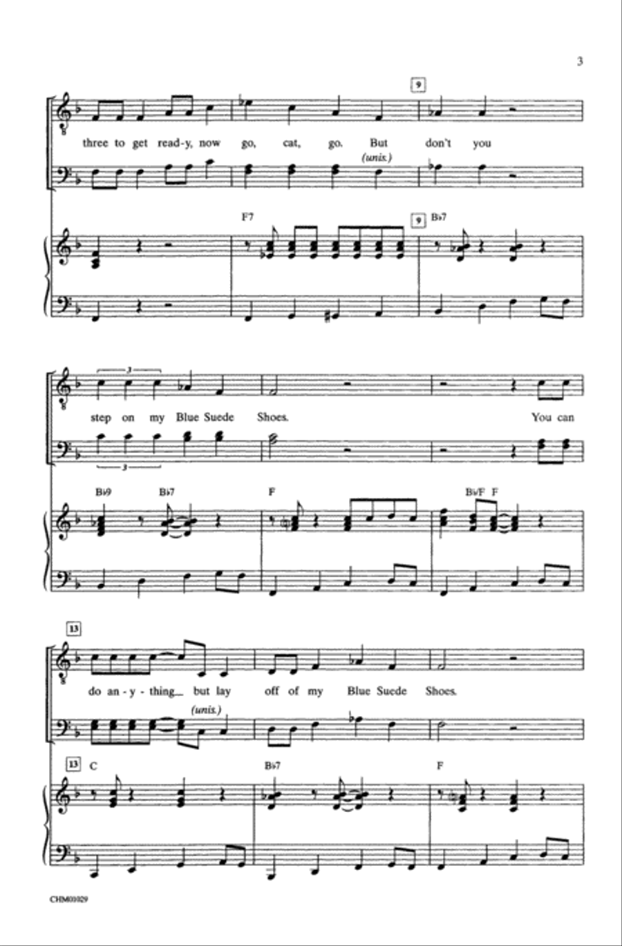 Blue Suede Shoes Choir scores gallery preview page 2