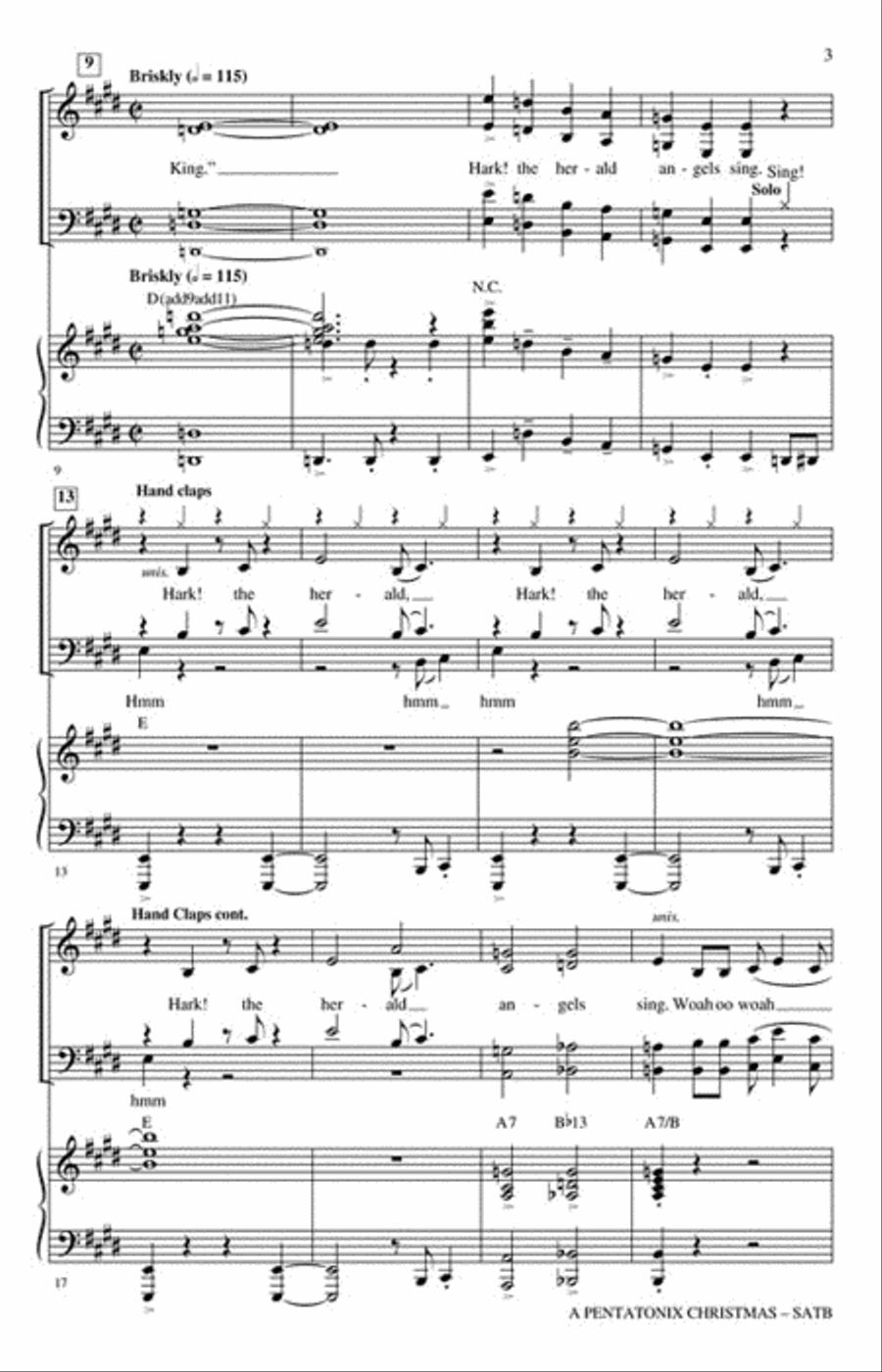 A Pentatonix Christmas 4-Part scores gallery preview page 3