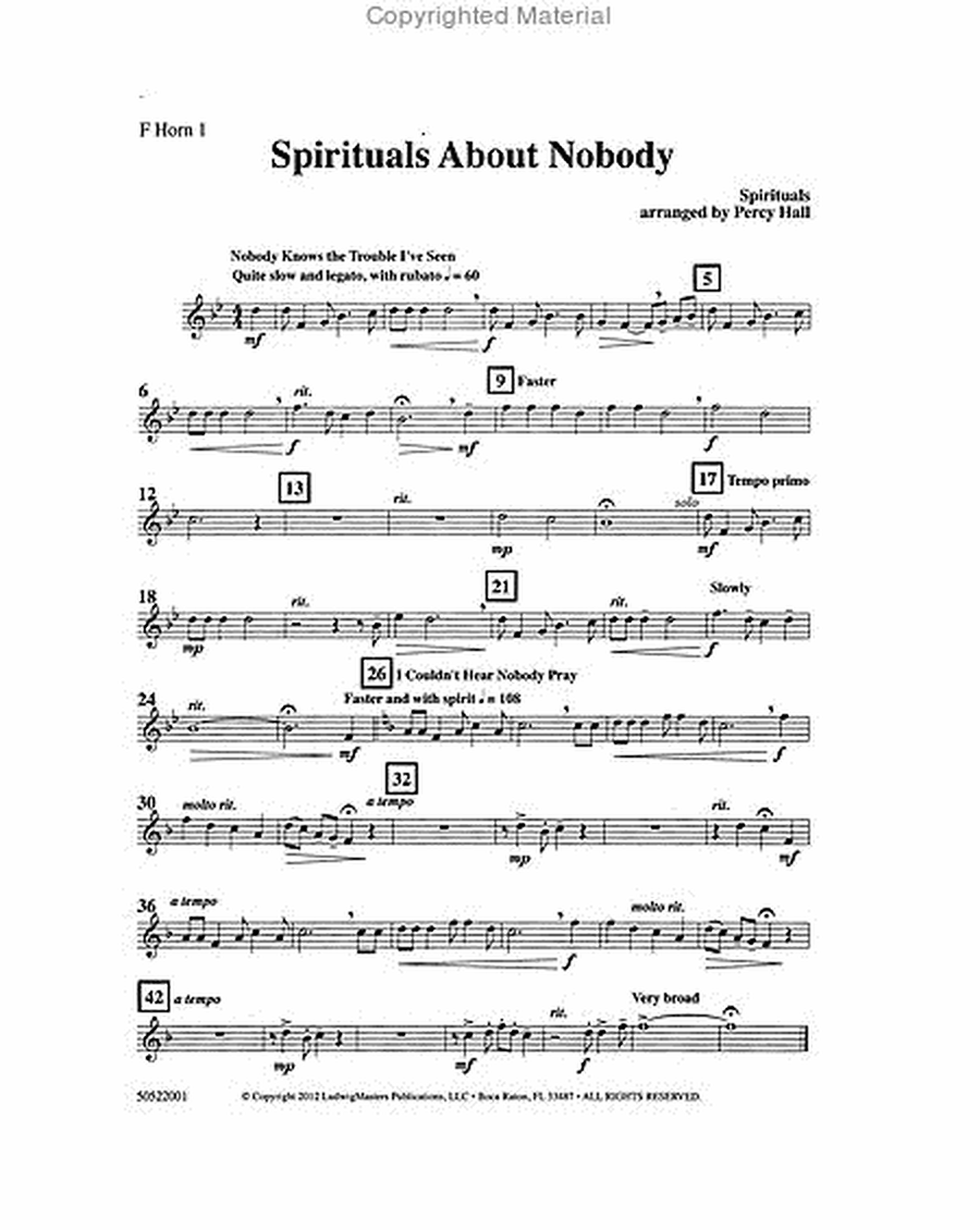 Spirituals About Nobody