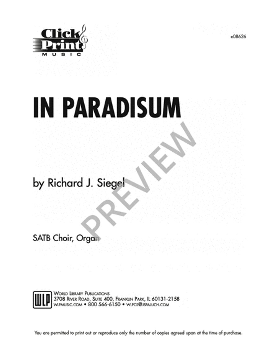 In Paradisum In Paradisum 4-Part scores gallery preview page 4
