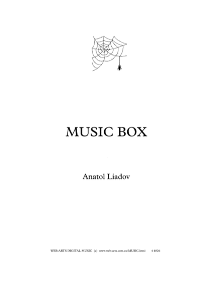 MUSIC BOX for 4 flutes - LIADOV image number null
